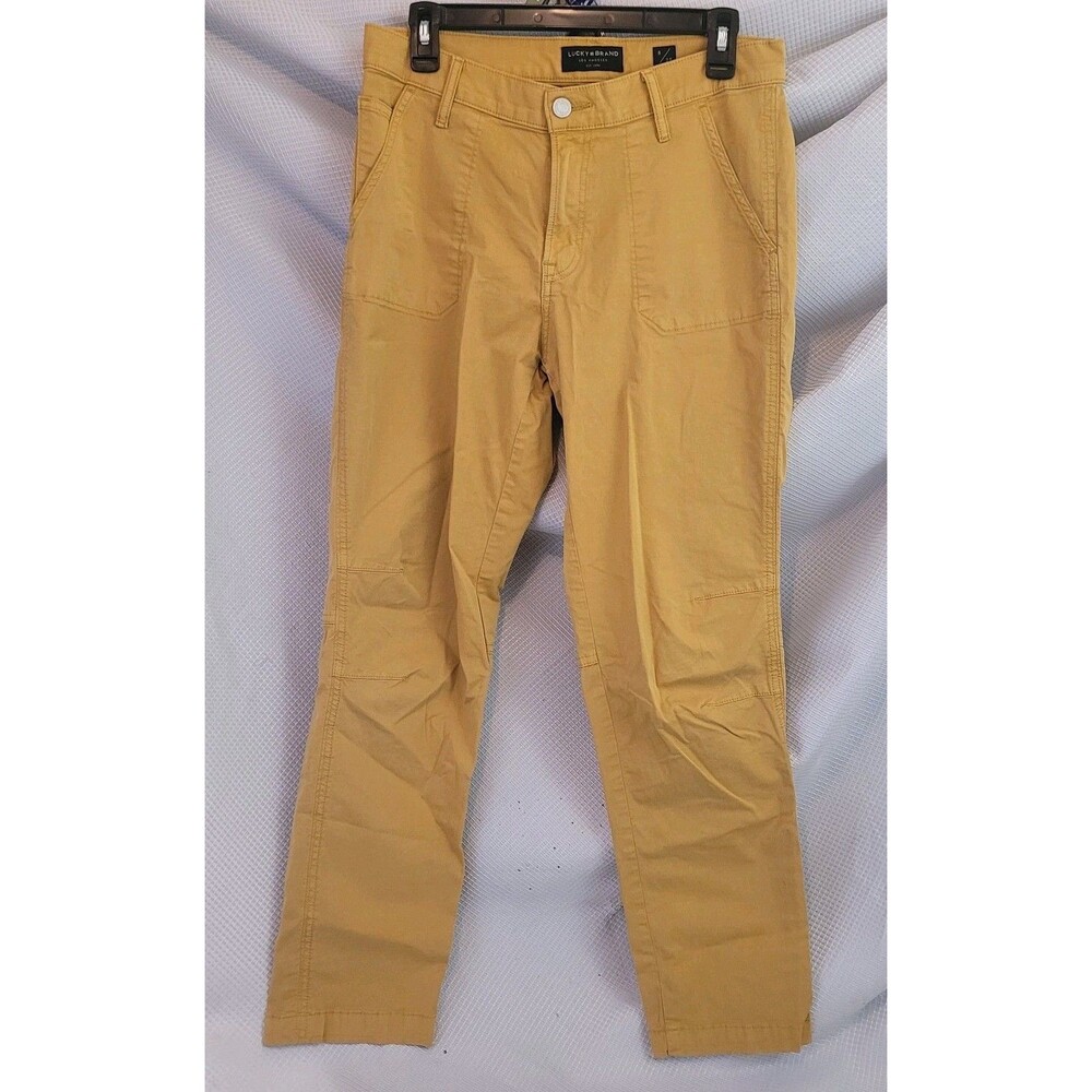 Lucky Brand The Cargo Women’s 8 / 29 Pants Mustard Tan